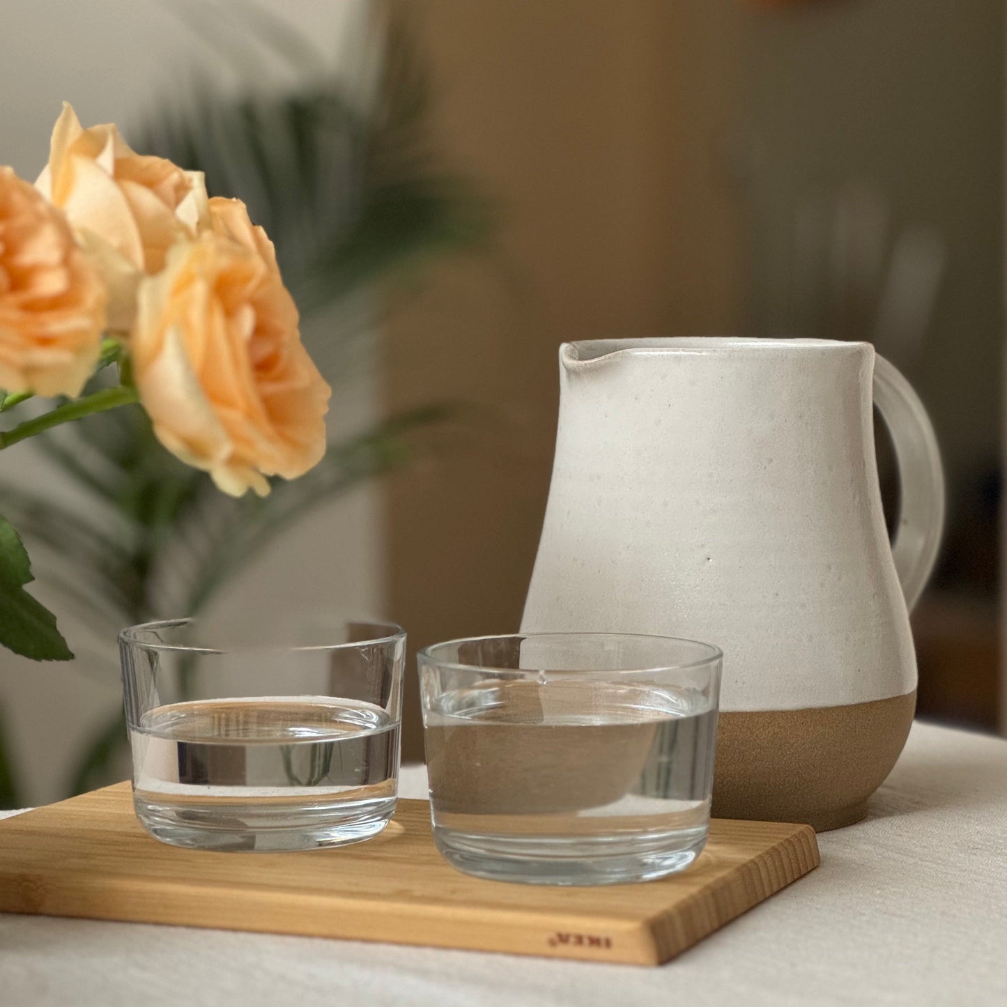 Cascade Handcrafted Ceramic Carafe – Elegant 1000ml Vessel