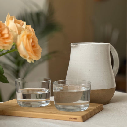 Cascade Handcrafted Ceramic Carafe – Elegant 1000ml Vessel