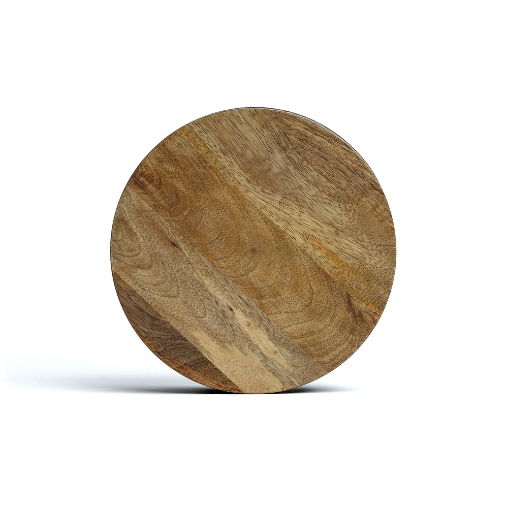 Handcrafted Luca Green Wooden Roti Box with Natural Finish