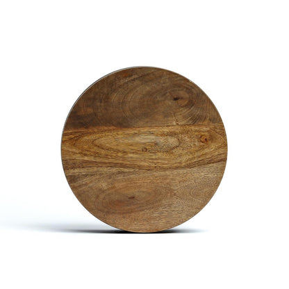 Elegant Luca Black Hand-Painted Solid Wood Roti Box
