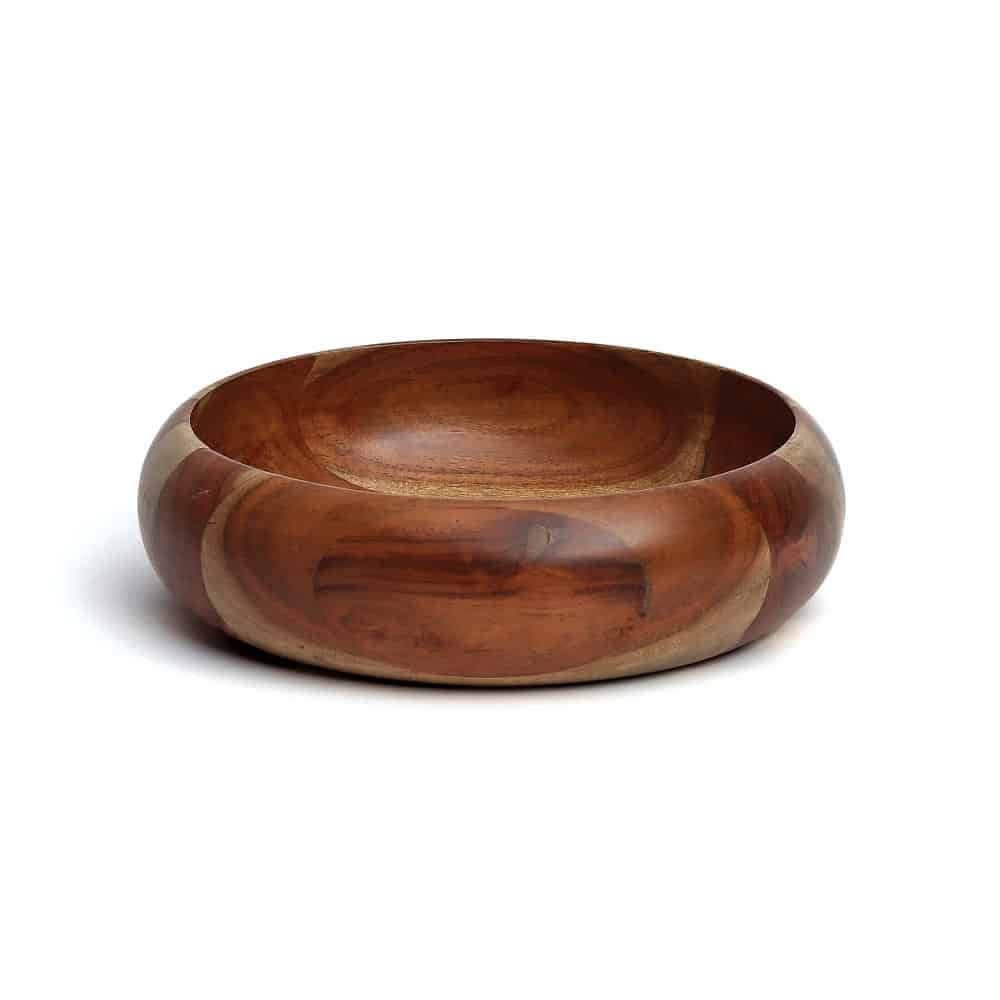 Cory Rich Handcrafted Wooden Serving Bowl Set of Three