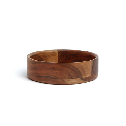 Handcrafted Hugh Fringe Solid Wood Bowl Set of 3