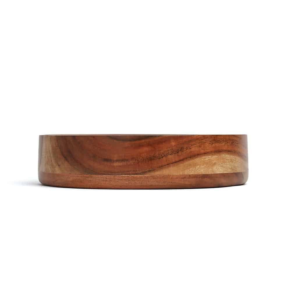 Handcrafted Hugh Fringe Solid Wood Bowl Set of 3