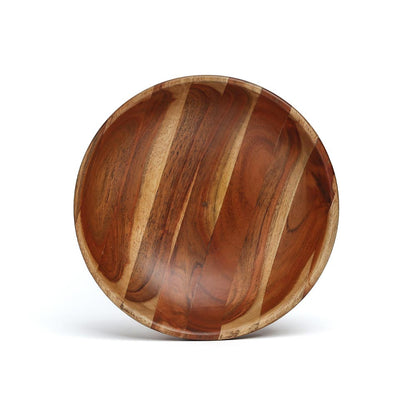 Tanner Handcrafted Natural Solid Wood Bowl – Elegant Kitchen Serveware