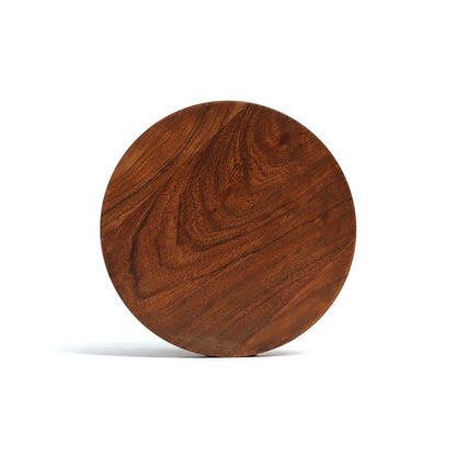 Handcrafted Rosemary Natural Wood Disc Trivet for Kitchen