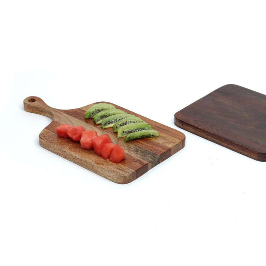 Blair Premium Natural Solid Wood Chopping Board with Ergonomic Handle