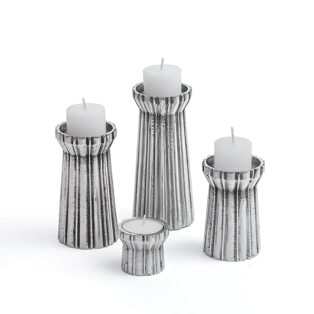 Qutub Silver Candle Stand – T light