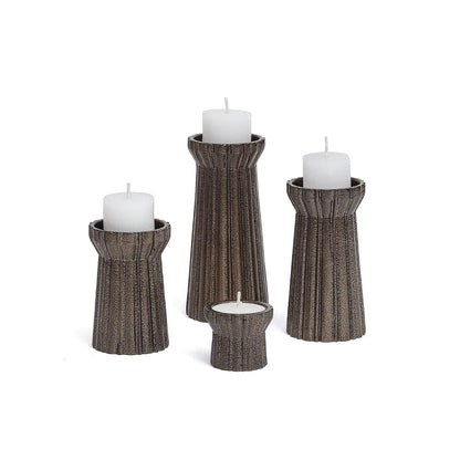 Qutub Gold Candle Stand – Medium