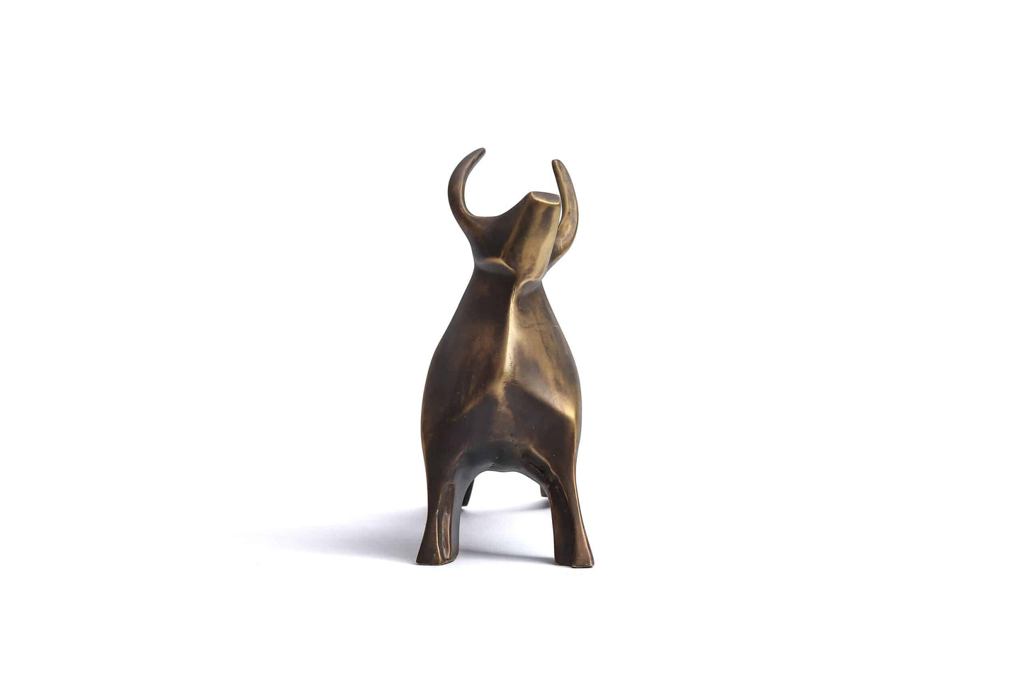 Handcrafted Brass Bull Sculpture – Luxury Gold Finish Décor
