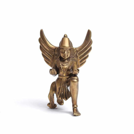 Gold Brass Garuda Mythological Sculpture for Home Décor