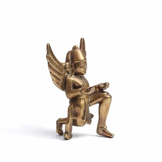 Gold Brass Garuda Mythological Sculpture for Home Décor