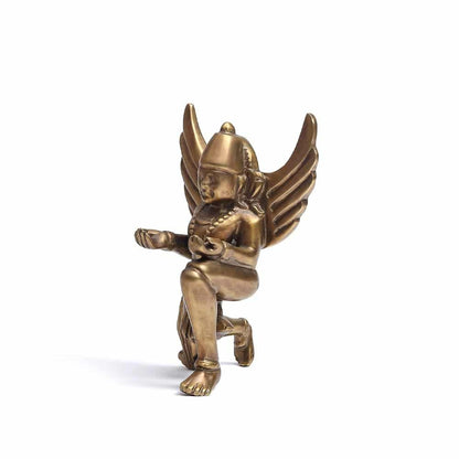 Exquisite Gold Brass Garuda Sculpture for Home Décor