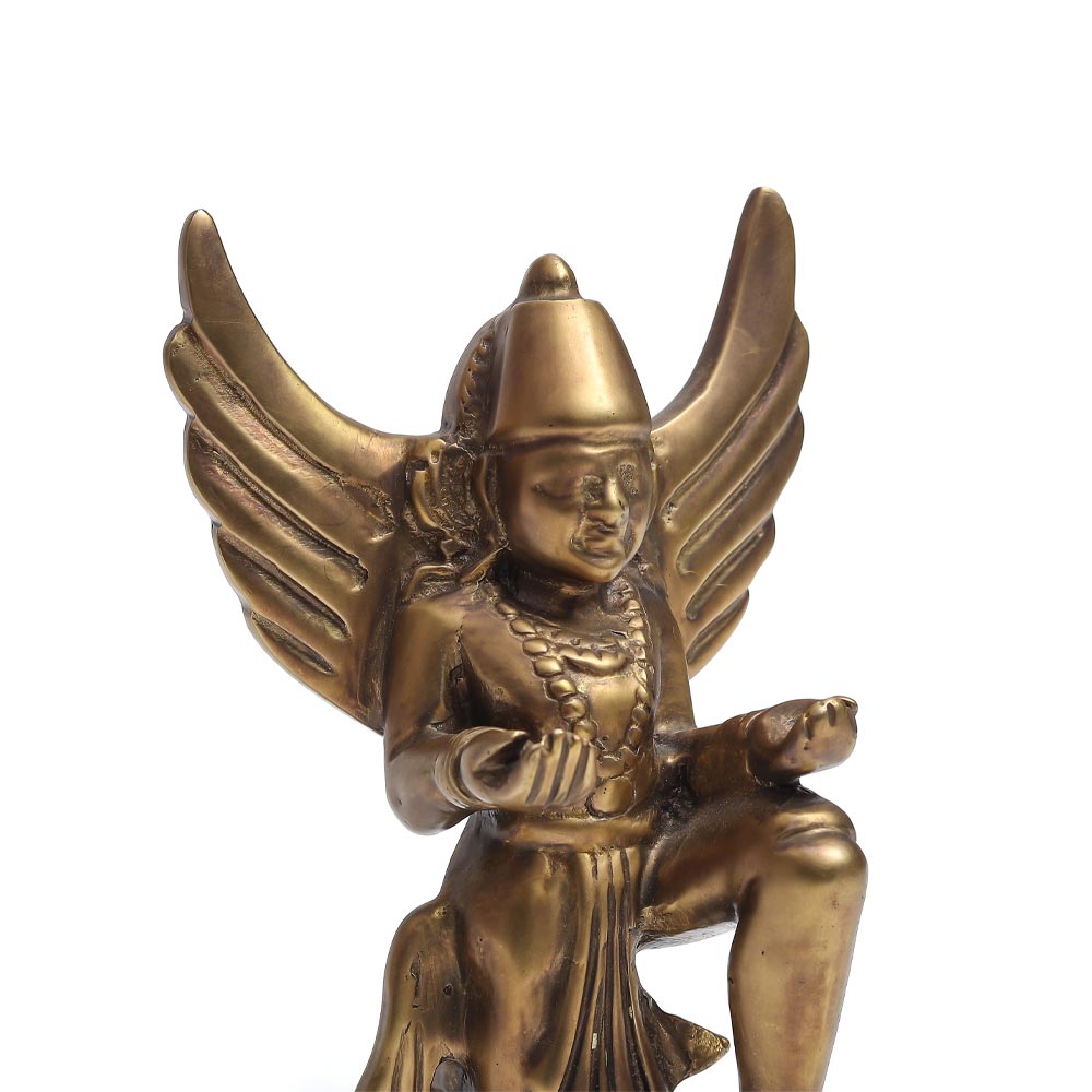 Exquisite Gold Brass Garuda Sculpture for Home Décor