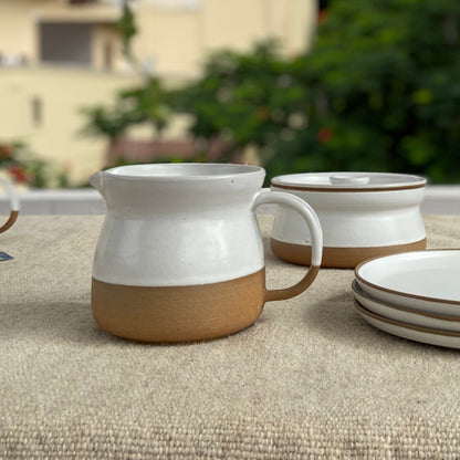 Wheaten Handcrafted Ceramic Carafe – 700ml Glass-Free Water Jug