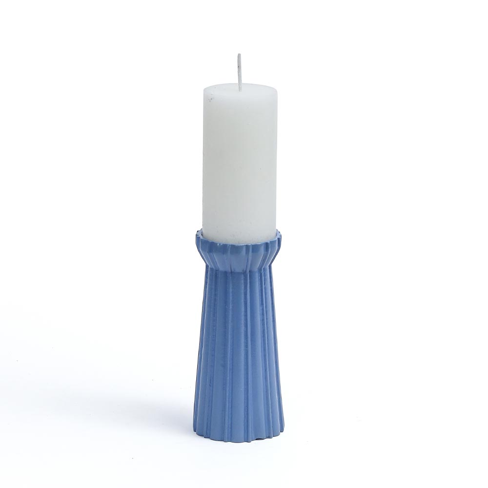 Qutub Azure Blue Candle Stand – Large