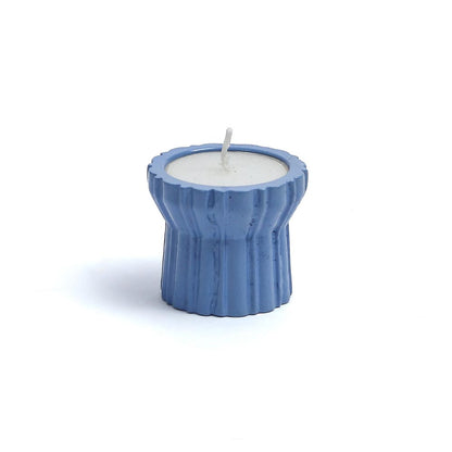 Qutub Azure Blue Candle Stand – T light