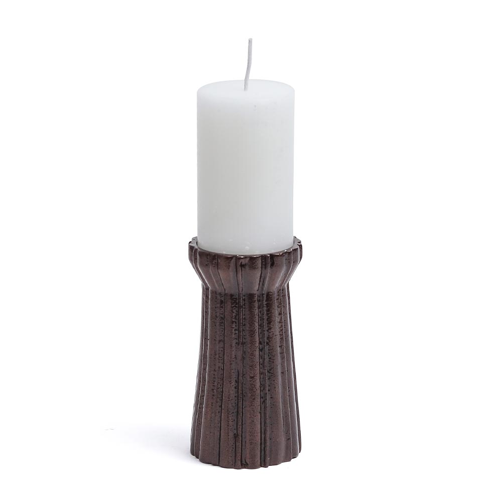Qutub Copper Candle Stand – set of 4