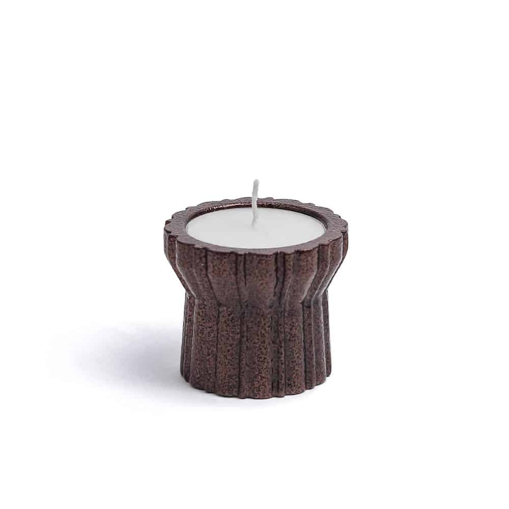 Qutub Copper Candle Stand – set of 4