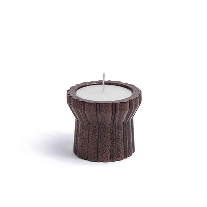 Qutub Copper Candle Stand – set of 4
