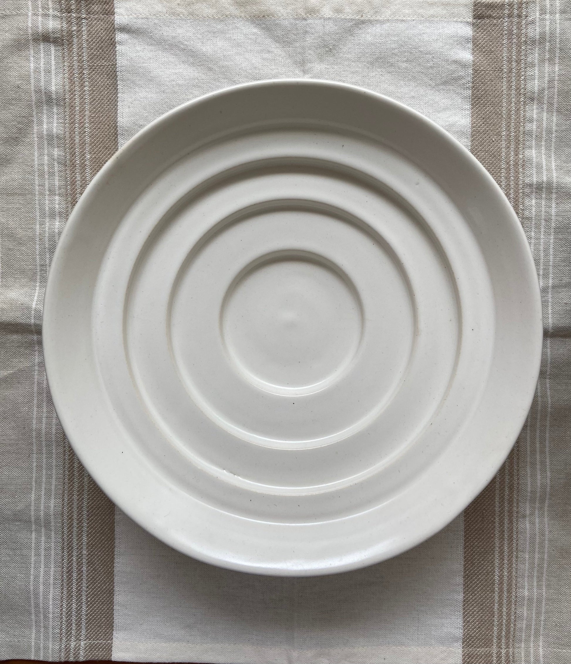 Bavadi Stepped Stoneware Bowl Handcrafted Indian Stepwell Design