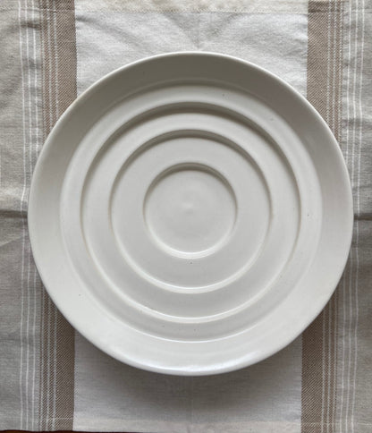 Bavadi Stepped Stoneware Bowl Handcrafted Indian Stepwell Design