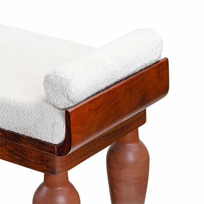 Handcrafted KLEI Collection Terracotta Bench with Brass Accents