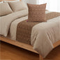 IKAT PRINT - Brown colour cotton Bed runner set - King / Queen / Twin Size