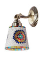 Brass Antique Glass Aluminium 1-Light Wall Sconce – 25.4 cm