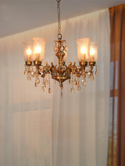Brass Antique 5-Light Chandelier – 61 cm