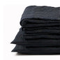 Black Kantha Quilt Bed Set – Multicolour Running Stitch | 100% Cotton | Twin, Queen & King