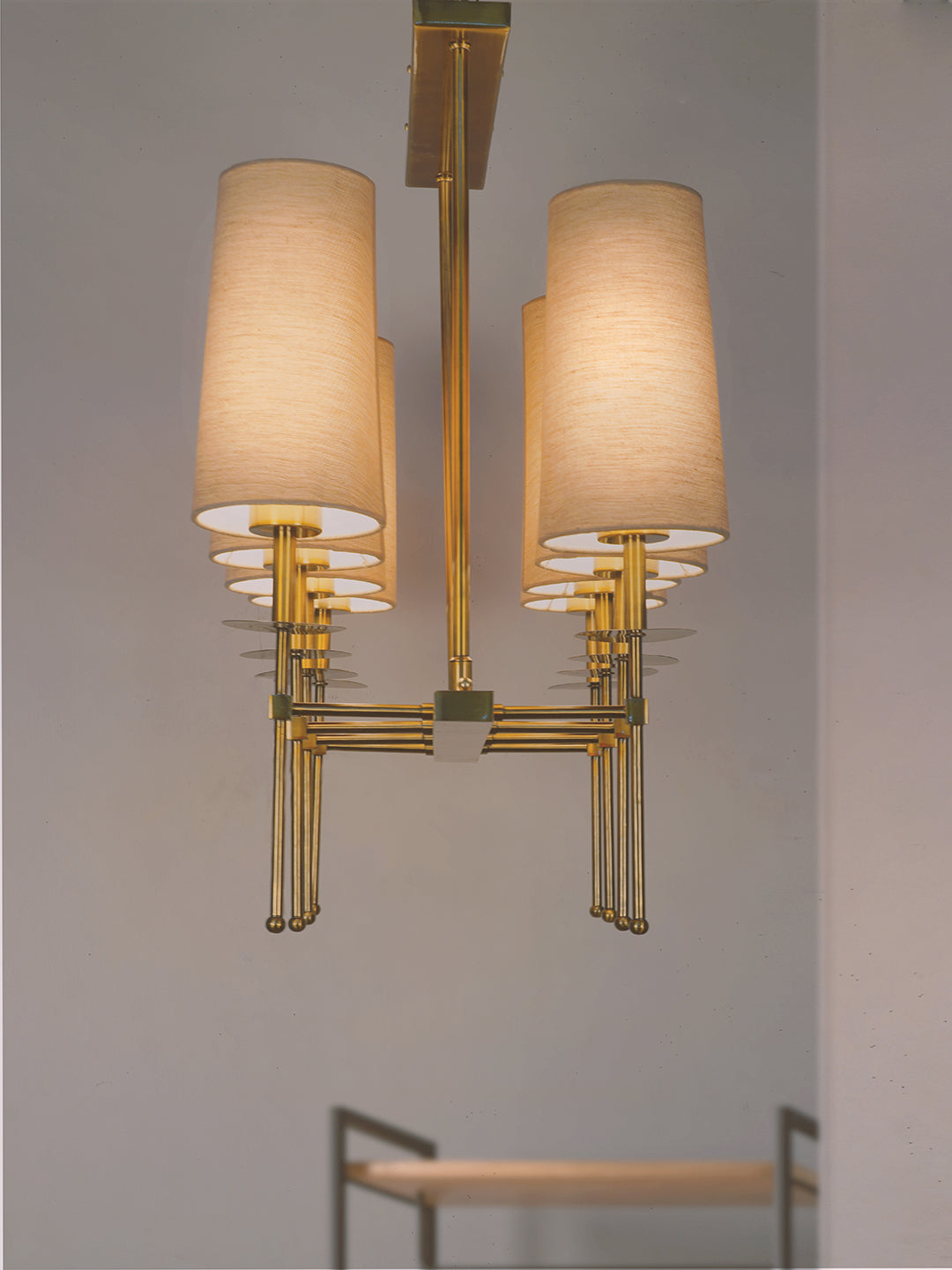 Brass Antique Mild Steel 8-Light Chandelier – 73.7 cm