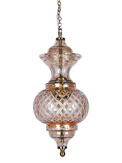 Gold Glass 1-Light Pendant Light – 17.8 cm
