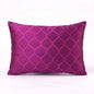 Shadow – Magenta & Purple Ogee Embroidered Cushion Cover | Poly Taffeta | 3 Sizes