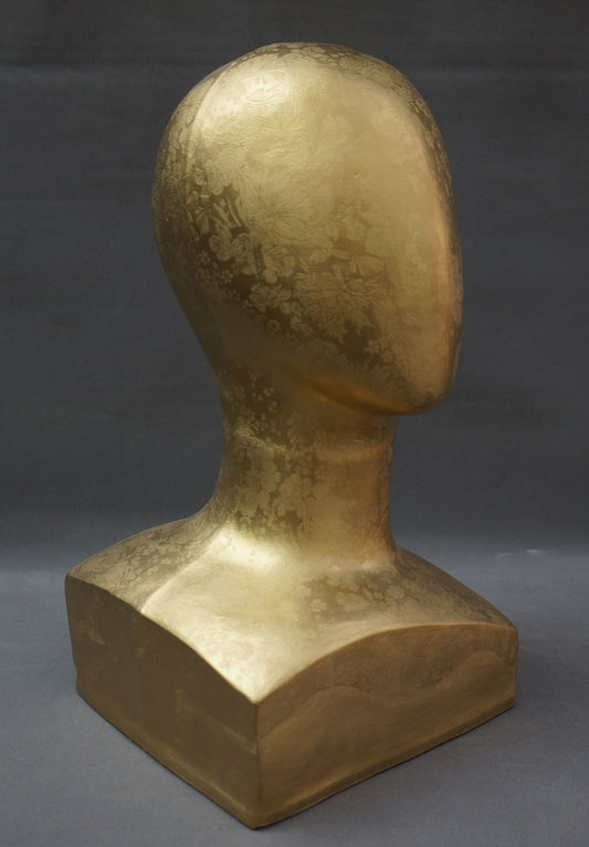 Usha Garodia's 'Timeless 1' Art Deco Ceramic Sculpture - Elegant Bust Artwork