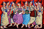 Sekhar Roy SYMPHONY Original Acrylic Painting: Baul Bengali Folk Musicians Art