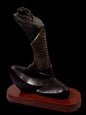 Elegant Bronze Seated Woman Sculpture by Subrata Paul - Contemporary Art Piece