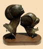 Captivating 'TOUCH' Abstract Modern Human Figure Sculpture by Subrata Paul