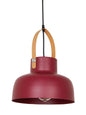 Maroon Mild Steel 1-Light Pendant Light – 25.4 cm