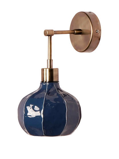 Brass Antique Mild Steel 1-Light Wall Sconce – 30.5 cm