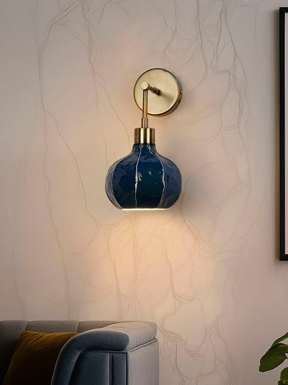 Brass Antique Mild Steel 1-Light Wall Sconce – 30.5 cm