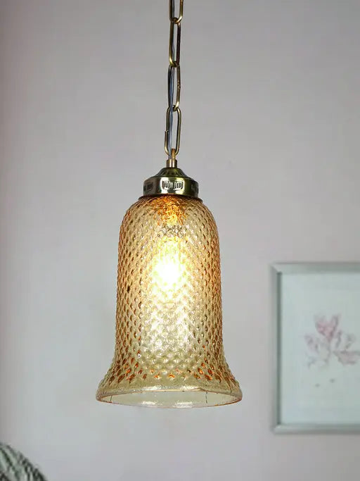 Brass Antique Aluminium 1-Light Pendant Light – 15.2 cm