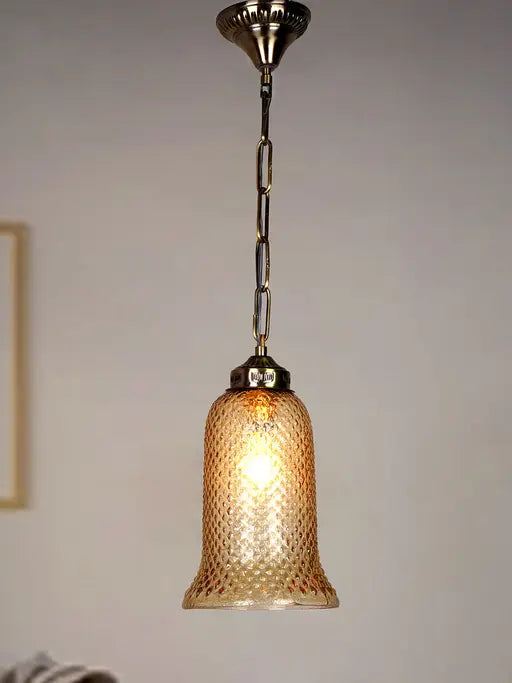 Brass Antique Aluminium 1-Light Pendant Light – 15.2 cm