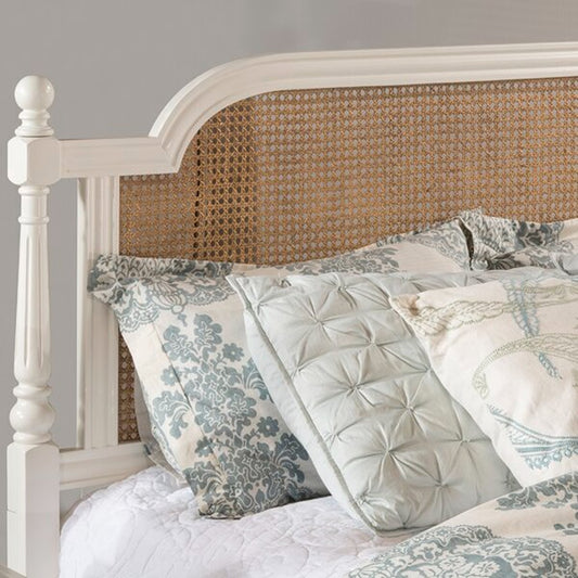 White Deco Sheesham Bed
