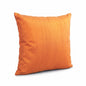 Tangerine Pure Dupioni Silk Cushion Cover | Reversible | Concealed Zip | 3 Sizes
