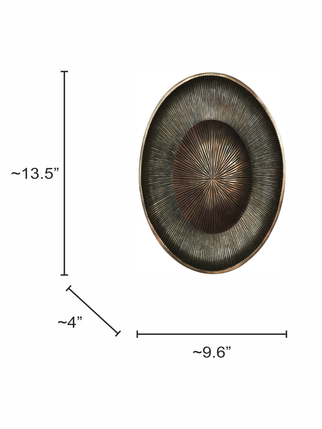 Copper Antique Aluminium 1-Light Wall Sconce – 34.3 cm