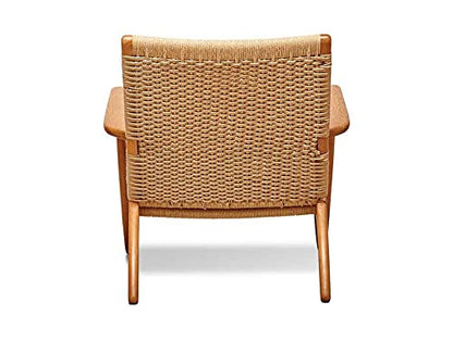 Wooden and Rope Chair Living Room Chair Balcony Chair Garden Chair