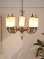 Bronze Patina Aluminium 8-Light Chandelier – 80 cm