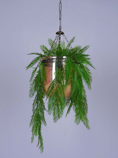 Gold Glass Planter 1-Light Pendant – 22.9 cm
