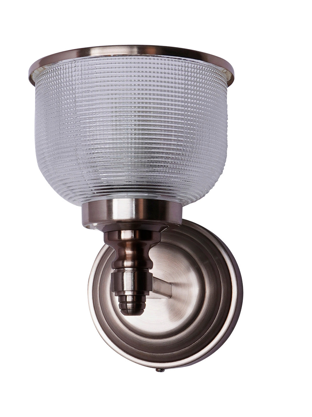 Rose Gold Glass Mild Steel 1-Light Wall Sconce – 20.3 cm