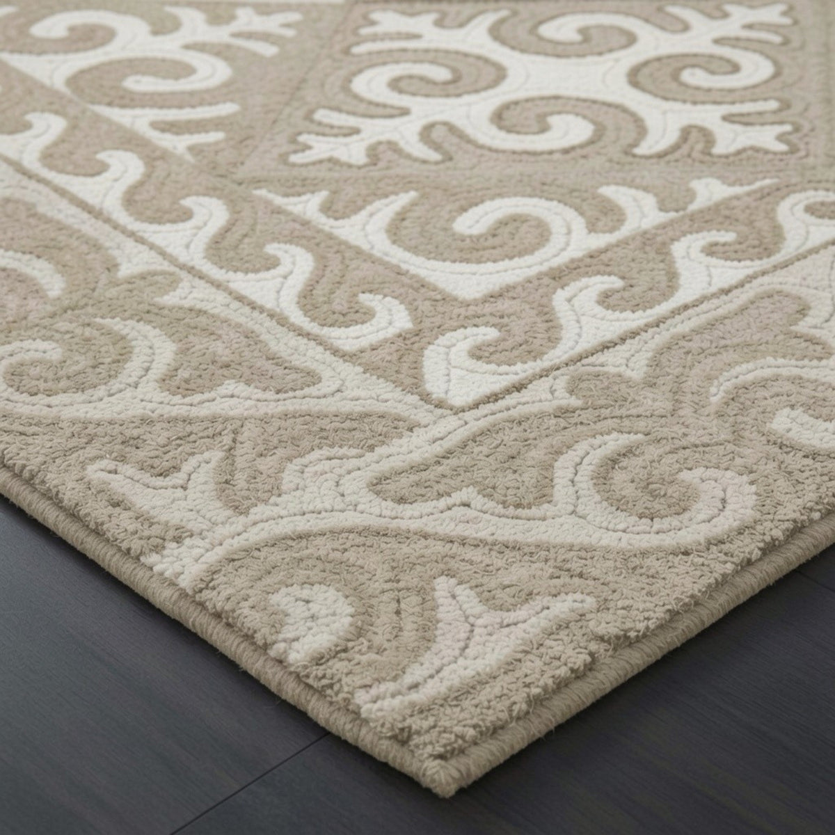 Shyrdak Hand Tufted Wool Viscose Blend Carpet